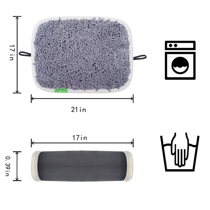 LAMTWEK Snuffle Mat for Dogs, 17" x 21" Dog Snuffle Mat Interactive Feed Game for Boredom, Encourages Natural Foraging Skills and Stress Relief, Easy to Fill Machine Washable - Image 5